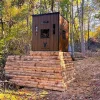 Wooden Hunting Blind Elevated in Forested Area Millersburg Autumn Scenery