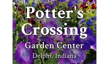 Colorful Flower Bed Display at Potter's Crossing Garden Center