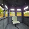 Interior of Hunter's View Hunting Blinds Millersburg with rotating chair