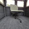 Camo Gas Lift Seat Inside a Hunting Blind with Carpeted Floor