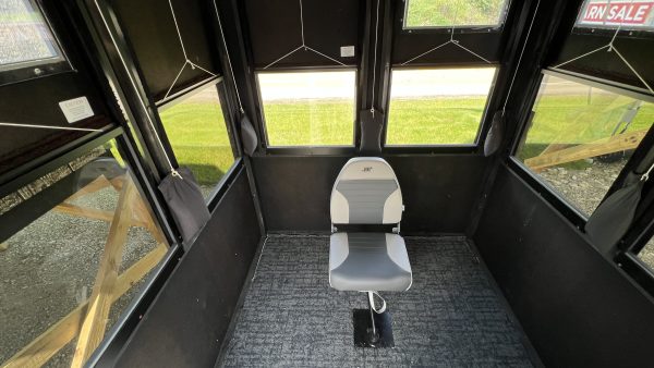 Hunting Blind Interior with Seat and Windows in Millersburg