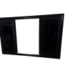 Black Hunting Blind Window Frame With Two Side Panels