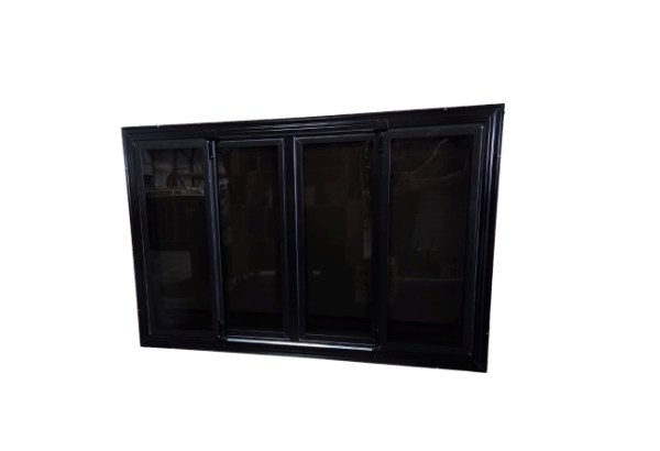Black Hunting Blind Window Insert with Four Panels